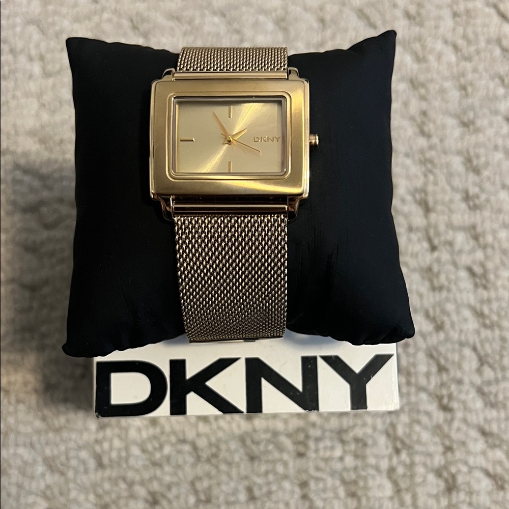DKNY gold watch
